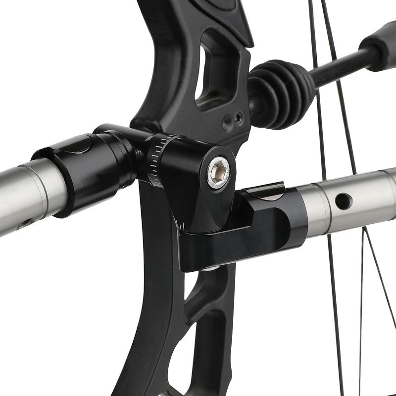 limaity Bow Stabilizer for Compound Bow 6" 8" 10" 12" 15" Archery 3k Carbon Balance Bar Absorber with Weights Absorption for Bow Hunting Shooting - Image 5